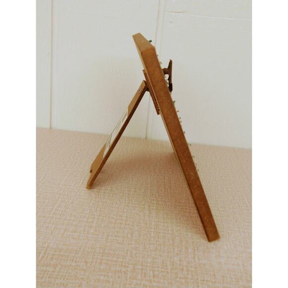 Clipboard Easel String Art Rustic House Heart Wood Frame Note Clip Aqua 8x10 - Picture 3 of 14